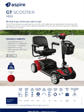 Aspire GT Mobility Scooter Flyer