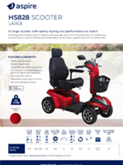 Aspire HS828 Mobility Scooter Flyer