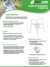 Safe Use Guide - Over Toilet Aid