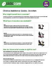 Scooters Choice Assistance Guide