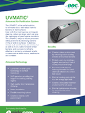 DDC UVMATIC Advanced Air Purification System Flyer